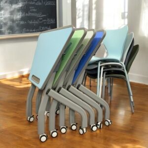 Bàn thang bát giác viền nhựa đơn mầm non BTN EDU